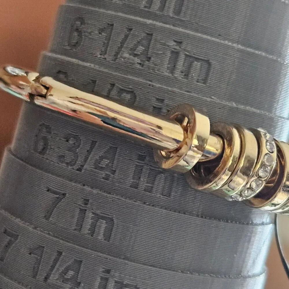 Chico's gold tone bangle bracelet 6.5
